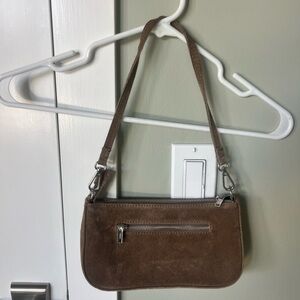 Brandy Melville Brown Suede Shoulder Bag